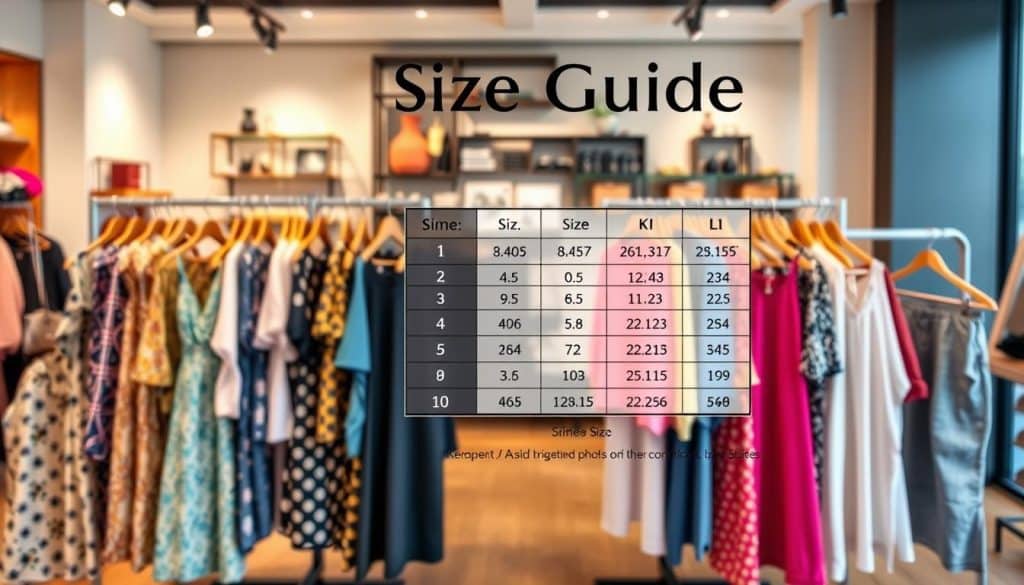 guia de tamanhos Shein