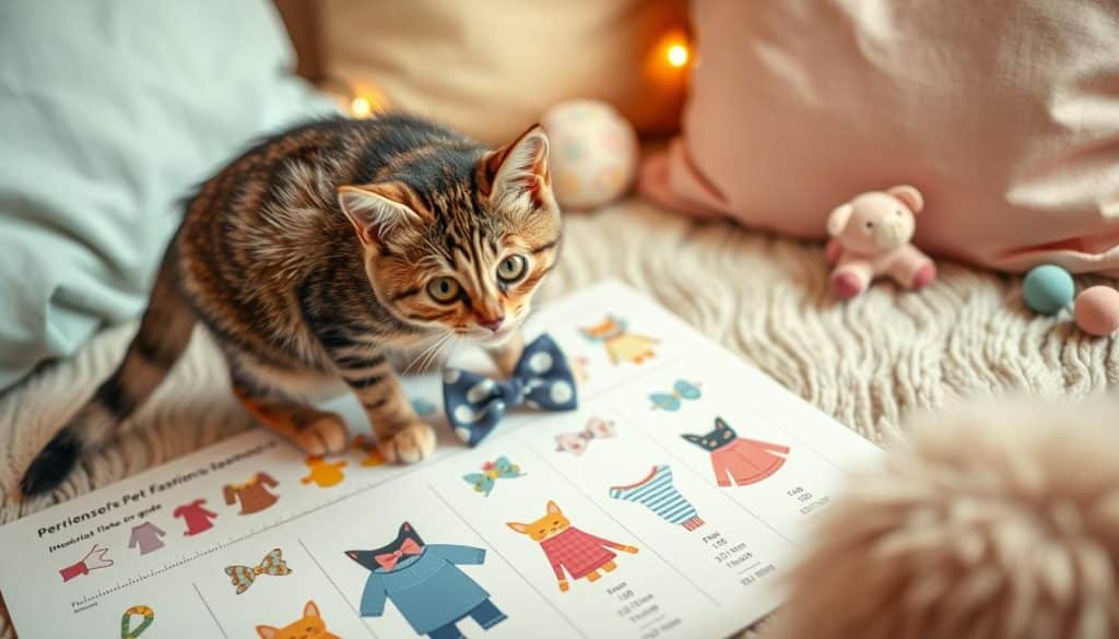 guia de medidas gato