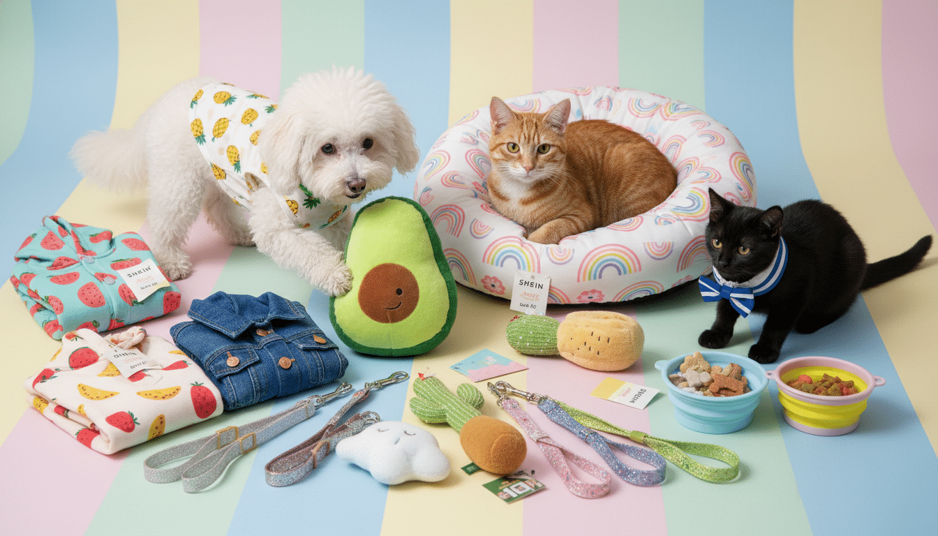 Melhores produtos pet da Shein por menos de $20